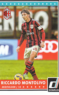 Riccardo Montolivo A.C. Milan 2015 Donruss Soccer Cards #8